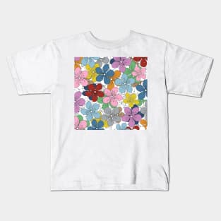 Cherry Blossom Colour Kids T-Shirt